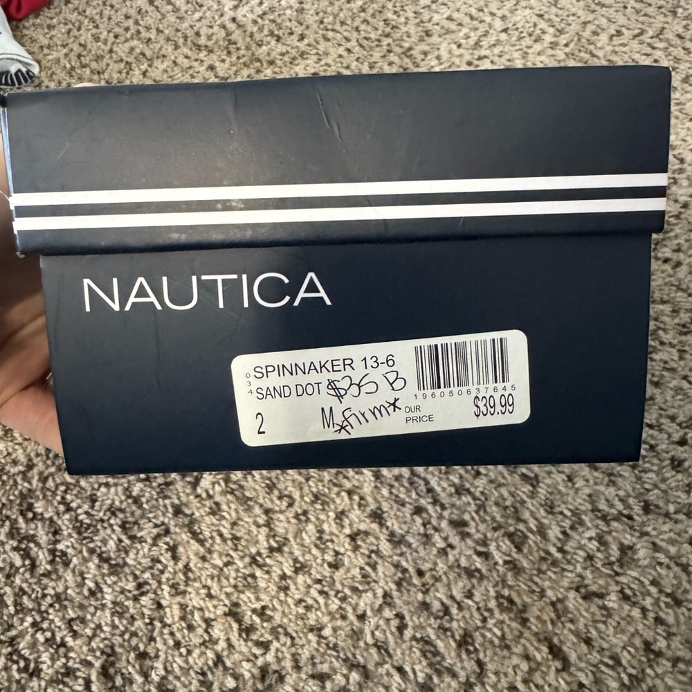 New in box kids Tan Boat Shoes Nautical size 2 - Picture 8 of 8